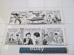 Captain Easy Original Daily Strip Art, Crooks & Lawrence, Oct 20 & 22, 1977