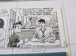 Captain Easy Original Daily Strip Art, Crooks & Lawrence, Oct 20 & 22, 1977