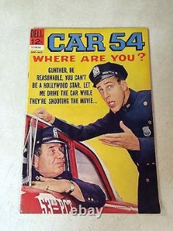 Car 54 #5 original comic art 1963 HALF SPLASH movie star GUARDS 1963 DELL POLICE