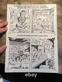 Castle Dracula & Dungeon Original Comic art Page 39 Signed by author Castle Dracula & Dungeon Original Comic art Page 39 Signed by author