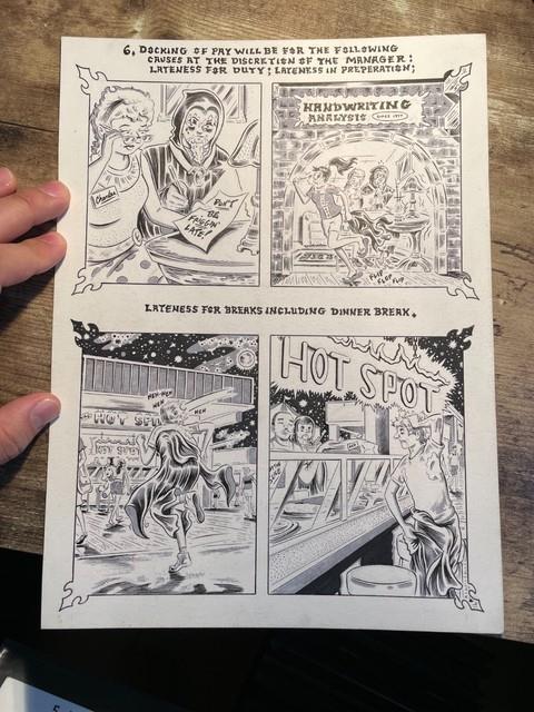 Castle Dracula & Dungeon Original Comic Art Page 39 Signed By Author