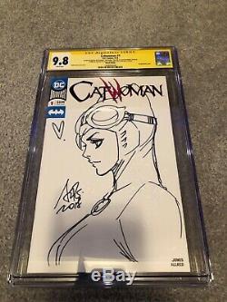 Catwoman #1 DC 2x Original Sketch Art Stanley Artgerm Lau & Joelle Jones CGC 9.8