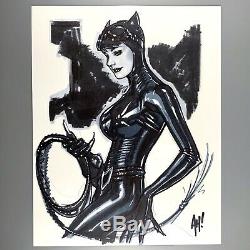Catwoman 11x14 ADAM HUGHES Original Art