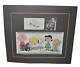Charles Schulz Peanuts Personally Signed Snoopy Doodle Art Sketch Mounted Matted