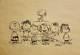 Charles Schulz Original Drawing Comic Art Signed-charlie Brown, Snoopy, Peanuts