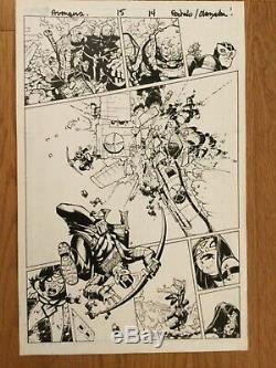 Chris Bachalo Original Art Avengers Issue 15, Page 14 Great Hawkeye Panel
