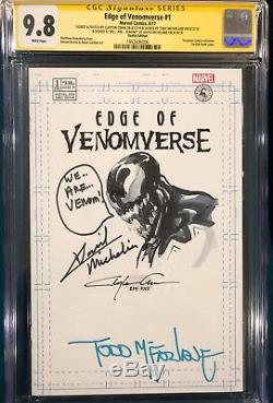 Clayton Crain ORIGINAL Sketch Art CGC 9.8 Spider-Man Signed Venom TODD MCFARLANE