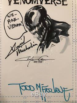 Clayton Crain ORIGINAL Sketch Art CGC 9.8 Spider-Man Signed Venom TODD MCFARLANE