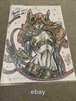 Clea Original Art By Geraldo Neto 11x17 Inch Marvel Doctor Strange