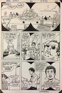 Comic Art Original The New Teen Titans#26 p. 19-George Perez&Romeo Tanghal