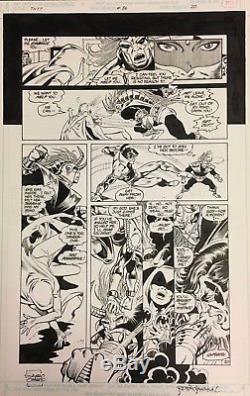 Comic Art Original The New Teen Titans#36 p. 20- Eduardo Barreto/Romeo Tanghal