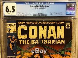 Conan The Barbarian 1 Cgc 6.5 Origin & 1st Conan Windsor-smith Art
