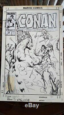 Conan The Barbarian 196 Cover Art Geof Isherwood 1987