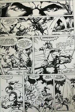 Conan the Barbarian Original Art Page Marvel Issue #198 Pg #9 Semeiks Art