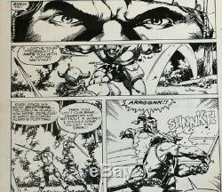 Conan the Barbarian Original Art Page Marvel Issue #198 Pg #9 Semeiks Art