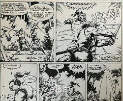 Conan the Barbarian Original Art Page Marvel Issue #198 Pg #9 Semeiks Art