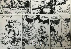 Conan the Barbarian Original Art Page Marvel Issue #198 Pg #9 Semeiks Art