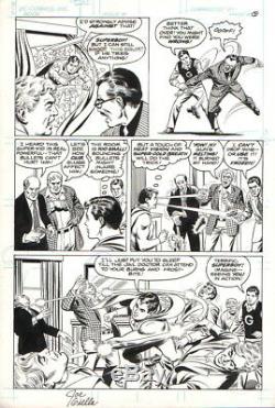 Curt Swan/ Joe Giella Vintage 1980 Superboy In Action Original Art-free Shipping