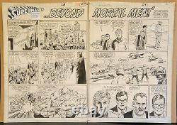 Curt Swan Original Art 1988 Action 611 Superman Double Page Spread