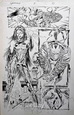 Cyberforce #5 Original Comic Art Marc Silvestri Scott Williams Cyblade Image