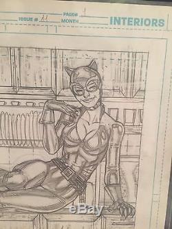D. C. Catwoman 11 Pg 1 Original Comic Art Page Adriana Melo Artwork Page Sexy