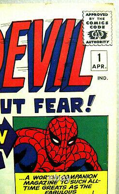 DAREDEVIL# 1 Apr 1964 Origin 1st Daredevil Kirby/Everett Cover/Art KEY 8.0 VF