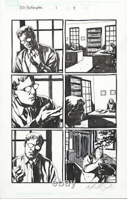 DAREDEVIL REDEMPTION ORIGINAL COMIC ART by MICHAEL GAYDOS- MARVEL COMICS