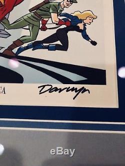 DARWYN COOKE Justice League FRAMED & SIGNED Limited Edition Art Print