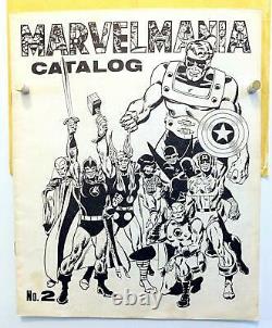DAVE STEVENS ORIGINAL ART on'70 MARVELMANIA Env CAPT AMERICA Thor BATMAN Spider
