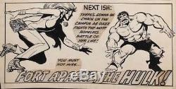 DAZZLER #6 Original Comic Art, last page with Hulk app. Marvel Comics