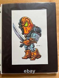 DC ARROW DEATHSTROKE WATERCOLOR painting by RAK ORIGINAL SUPERFREEK ART RARE