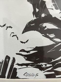 DC Batman & Catwoman ORIGINAL COMIC ART By Chris Conidis Signed