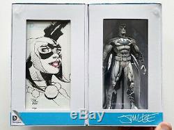 DC Collectibles Batman Blueline Figure with Original Jim Lee Harley Quinn Sketch