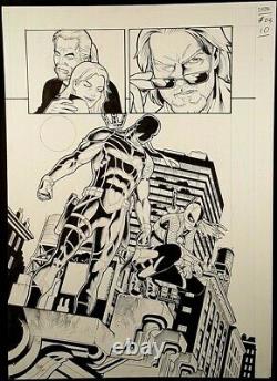 DC Comic DEATHSTROKE #3 Page 10 Original Published Art Splash Joe Bennett TITANS
