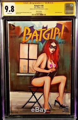 DC Comics BATGIRL #38 CGC SS 9.8 Original Art Sketch JOKER CATWOMAN BATMAN ROBIN