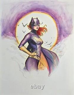 DC Comics Batgirl Original Art Clay Mann Sketch- Nathan Szerdy colors