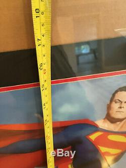 DC Direct Superman & Batman Signature Prints Alex Ross 16x20 Signed & Numbered