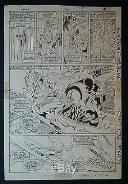 DC Legends original art John Byrne, Karl Kesel Firestorm