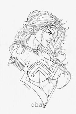 DC Original Comic Art Wonder Woman by Jamie Tyndall