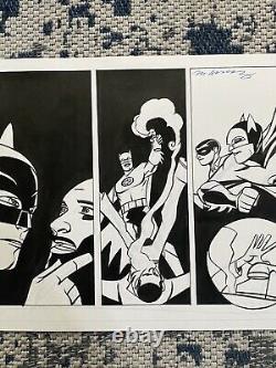 DC comocs BATMAN'66 Original Comic Art Page ADAM WEST Michael Avon Oeming