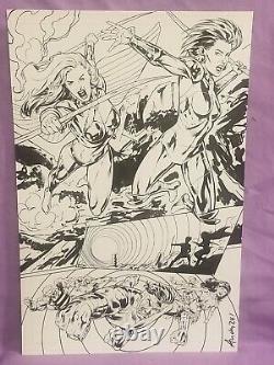 DCeased War of the Undead Gods #4 Original Art Page #11 SIGNED by Andy Lanning