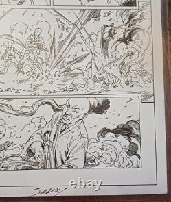 DEADPOOL #1 ART PAGE 2018 COMIC Assassin Mark Bagley Marvel 11x17 ryan reynolds