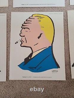 DICK TRACY Art by CHESTER GOULD cartoonist NCS 1970's