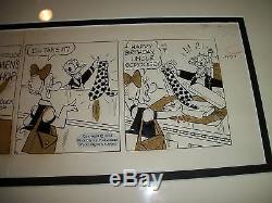 DONALD DUCK Original ART Newspaper Comic STRIP Disney UNCLE SCROOGE McDUCK 1974