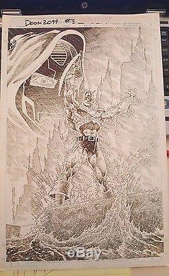 Doom 2099 #33 Captain America Published Cover Art Original Pat Broderick