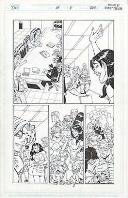 DV8 #19 page 8 Original Comic Art by Al Rio, Image Comics, 1998, Whole Team