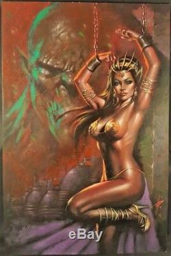DYNAMITE Comics WARLORD OF MARS #14 COVER Original Art Painting Lucio Parrillo