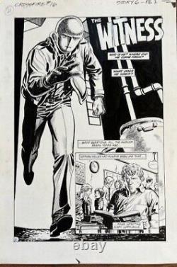 Dan Spiegle CROSSFIRE Original Eclipse Comics Title Panel Page Artwork! B