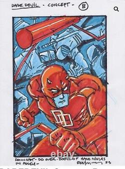 Daredevil Concept Original Artwork by TMNT Co Creator Kevin Eastman