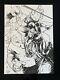 Daredevil Elektra Big Pin (12x17) Original Art Comic Pinup By Natanael Maia